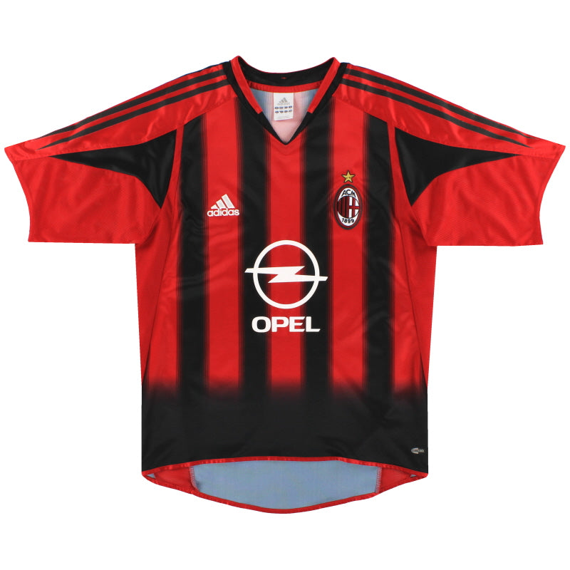2004-05 AC Milan adidas Home Shirt S Football Shirt