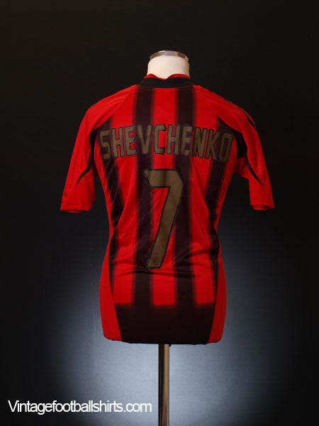 2004-05 AC Milan Home Shirt Shevchenko #7 M Football Shirt
