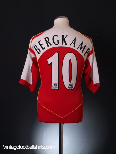 2004-05 Arsenal home Shirt Bergkamp #10 XL Football Shirt