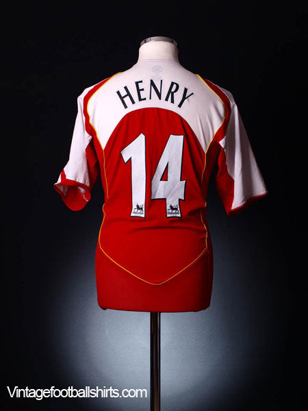 2004-05 Arsenal Home Shirt Henry #14 M Football Shirt