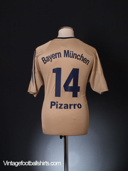 2004-05 Bayern Munich Away Shirt Pizarro #14 M Football Shirt