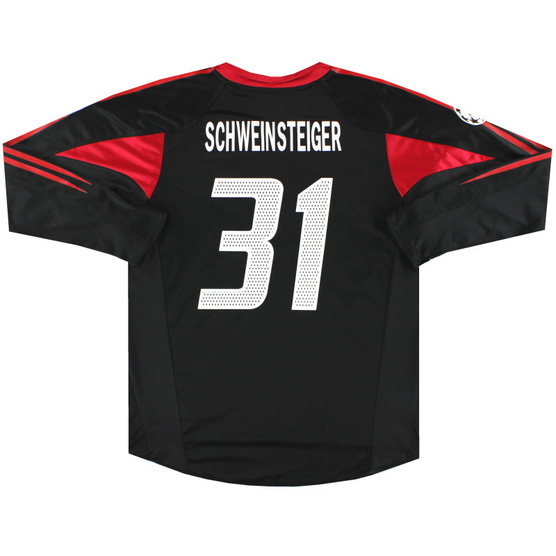 2004-05 Bayern Munich CL Shirt Schweinsteiger #31 L/S L Football Shirt