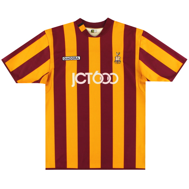 2004-05 Bradford City Diadora Home Shirt L Football Shirt