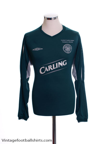 2004-05 Celtic Away Shirt L/S L Football Shirt