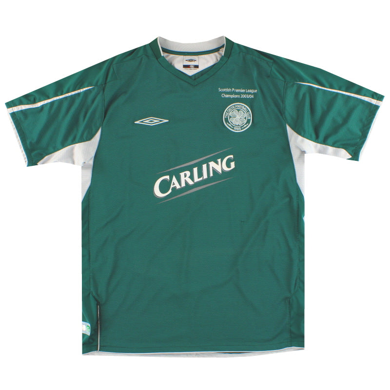 2004-05 Celtic Umbro 'Champions' Away Shirt L Football Shirt