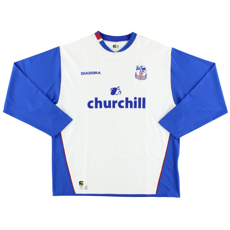 2004-05 Crystal Palace Away Shirt L/S XXL Football Shirt
