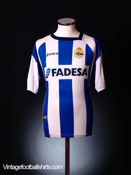 2004-05 Deportivo Home Shirt L Football Shirt