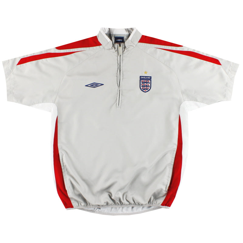 2004-05 England Umbro 1/4 Zip Training Top L Football Shirt