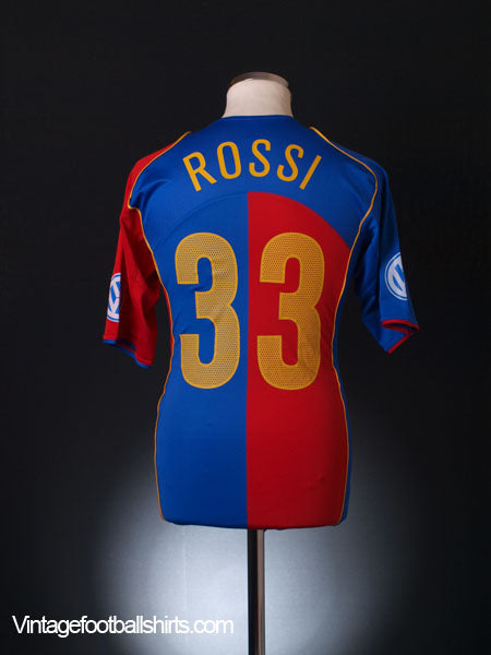 2004-05 FC Basel Home Shirt Rossi #33 M Football Shirt