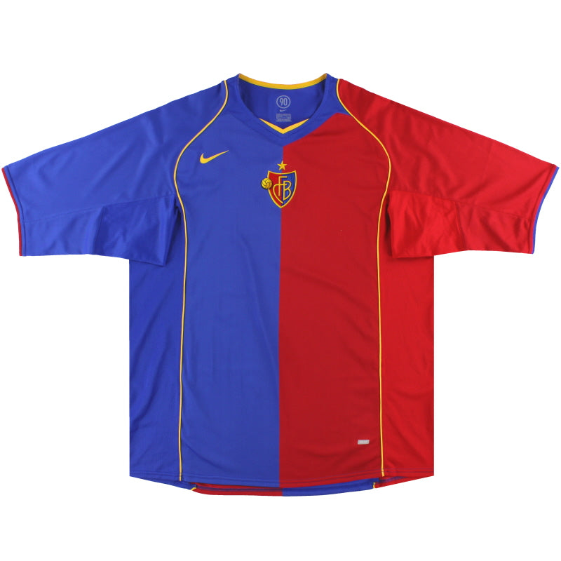 2004-05 FC Basel Nike Home Shirt *Mint* L Football Shirt