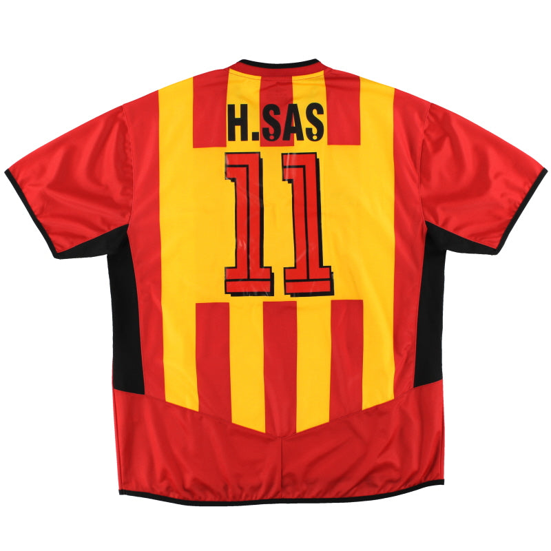 2004-05 Galatasaray Umbro Home Shirt H.Sas #11 L Football Shirt