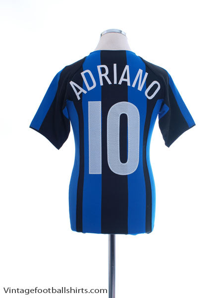 2004-05 Inter Milan Home Shirt Adriano #10 XL.Boys Football Shirt