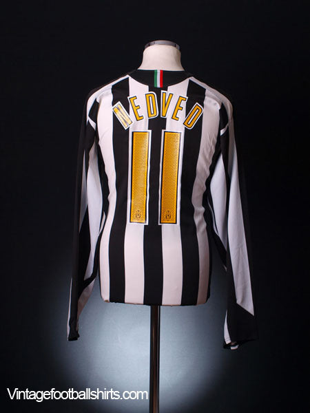 2004-05 Juventus CL Shirt Nedved #11 L/S L Football Shirt