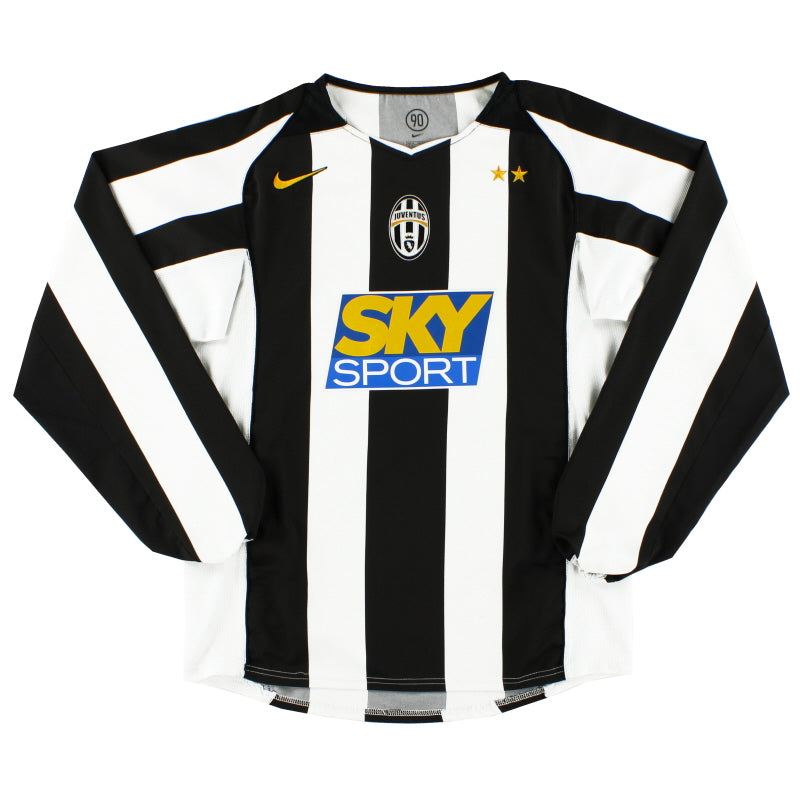 2004-05 Juventus Home Shirt L/S M Football Shirt
