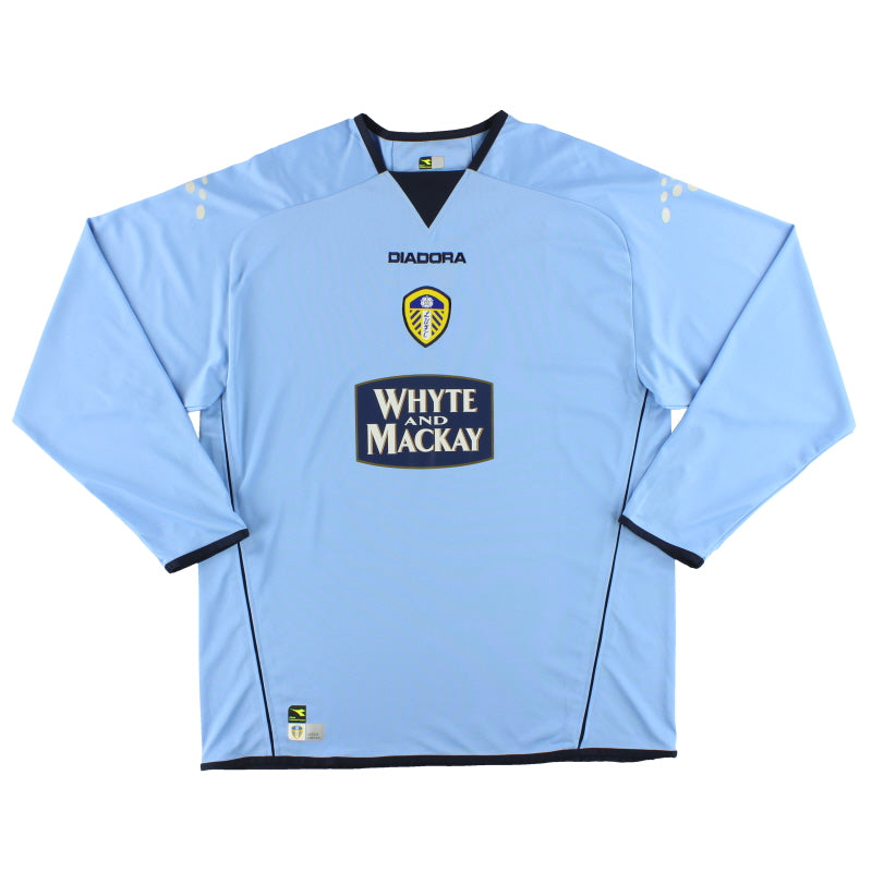 2004-05 Leeds Away Shirt L/S L Football Shirt
