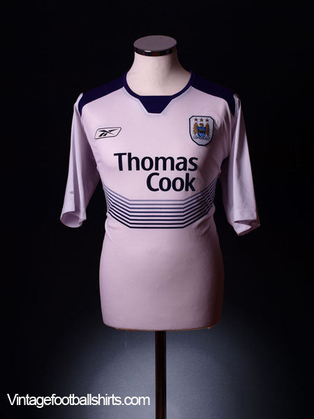2004-05 Manchester City Away Shirt L Football Shirt