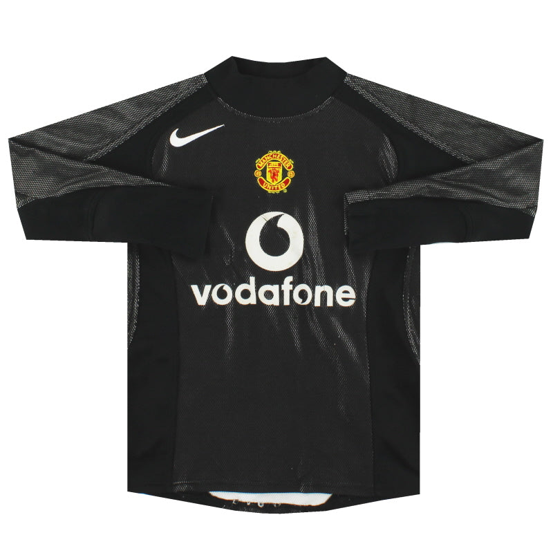 2004-05 Manchester United Nike Goalkeeper Shirt L/S XS.Boys Football Shirt