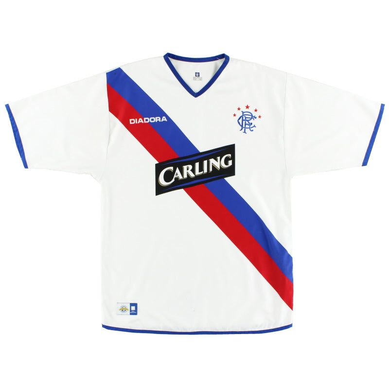 2004-05 Rangers Diadora Away Shirt L Football Shirt
