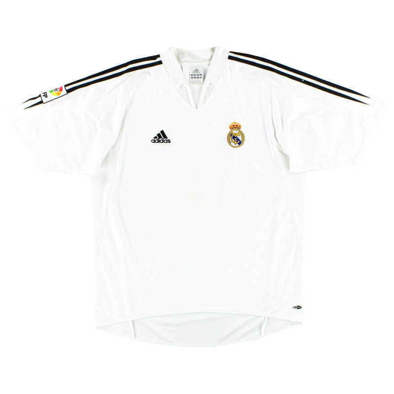 2004-05 Real Madrid adidas Home Shirt L Football Shirt