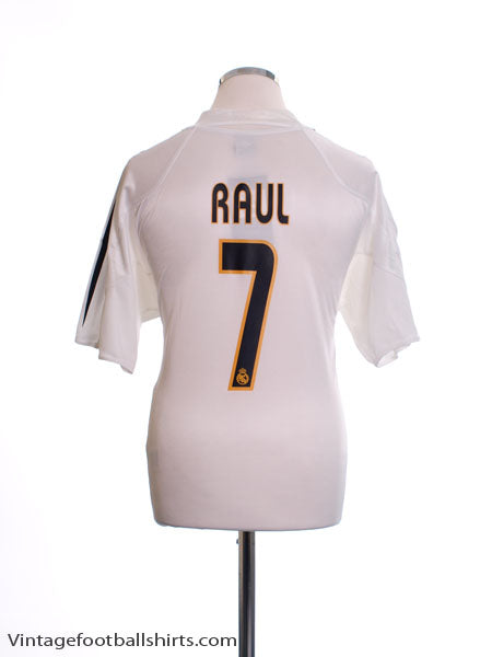 2004-05 Real Madrid Home Shirt Raul #7 M Football Shirt