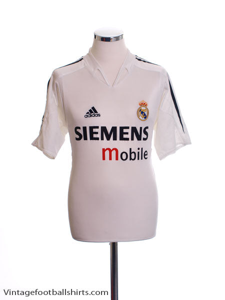 2004-05 Real Madrid Home Shirt S Football Shirt