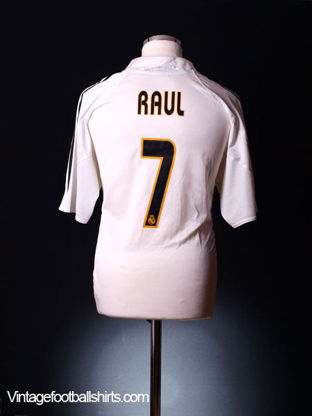 2004-05 Real Madrid Home Shirt Raul #7 M Football Shirt