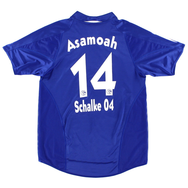 2004-05 Schalke Home Shirt Asamoah #14 S Football Shirt