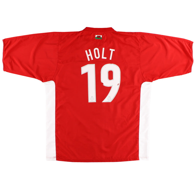 2004-05 Wrexham Vandanel Home Shirt Holt #19 XL Football Shirt