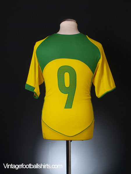 2004-06 Brazil Home Shirt #9 L Football Shirt