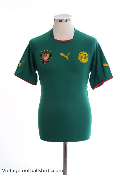2004-06 Cameroon Home Shirt S Football Shirt