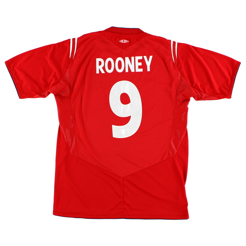2004-06 England Umbro Away Shirt Rooney #9 M Football Shirt