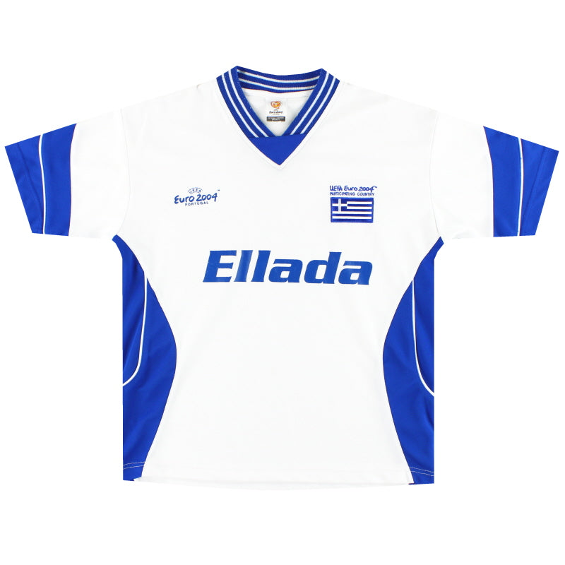 2004-06 Greece 'Euro 2004' Fan Shirt M Football Shirt