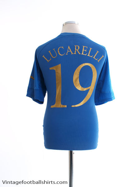 2004-06 Italy Home Shirt Lucarelli #19 XL Football Shirt