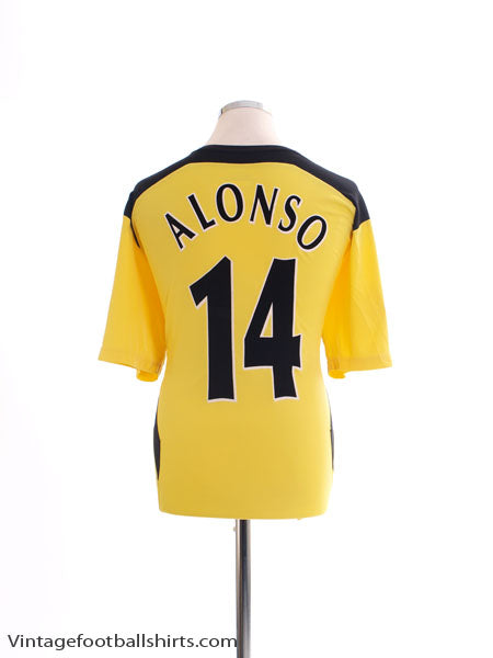 2004-06 Liverpool CL Away Shirt Alonso #14 L Football Shirt