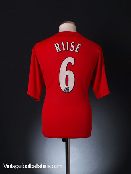 2004-06 Liverpool Home Shirt Riise #6 L Football Shirt