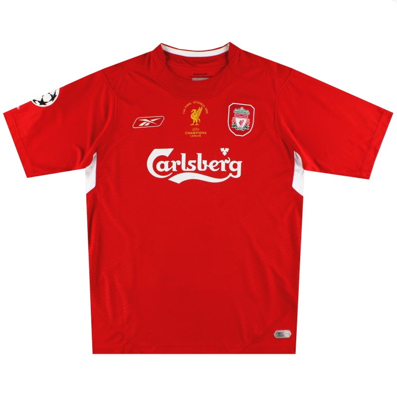 2004-06 Liverpool Reebok 'Istanbul' Home Shirt M Football Shirt