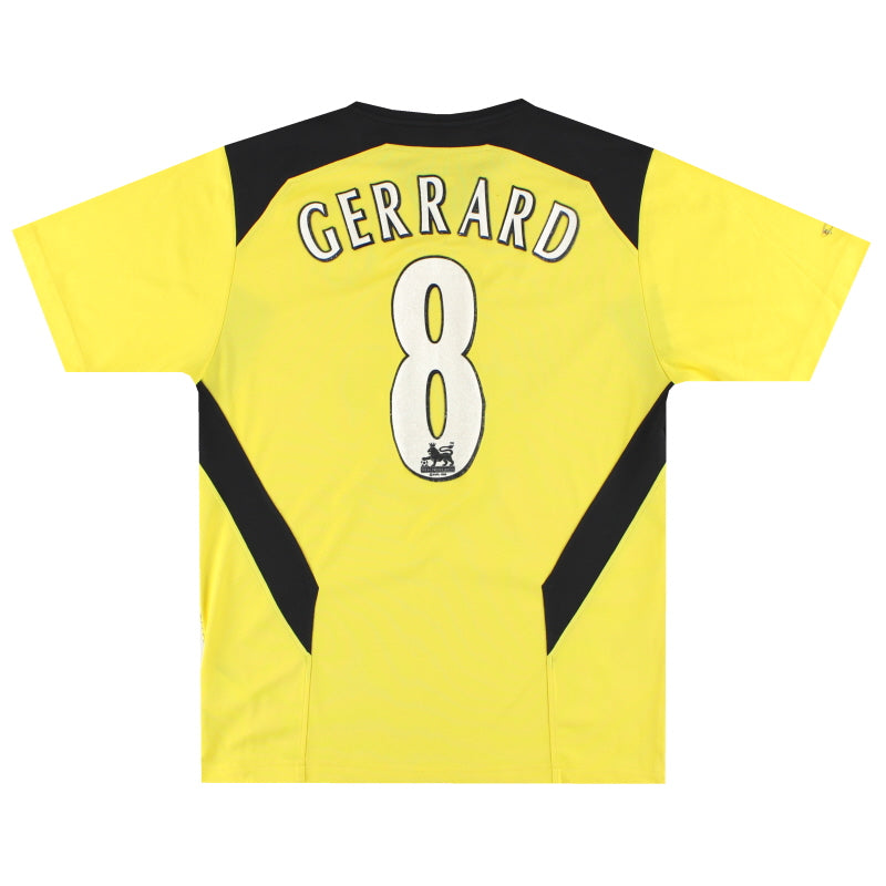 2004-06 Liverpool Reebok Away Shirt Gerrard #8 S Football Shirt