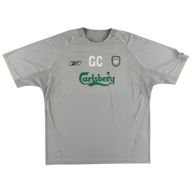 2004-06 Liverpool Reebok Worn Training Shirt GC XXL Training Shirt