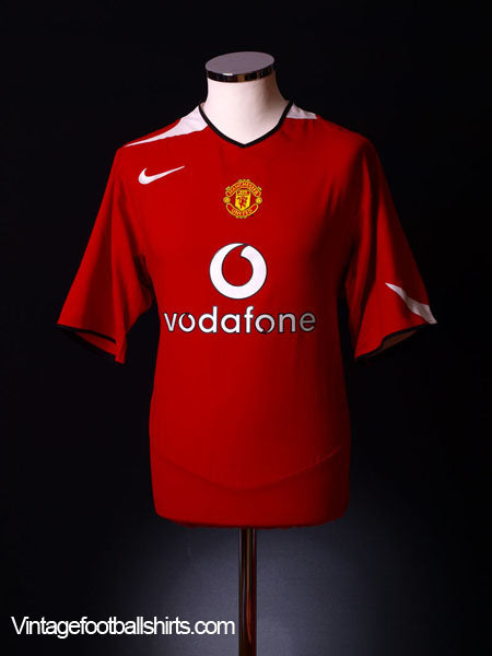 2004-06 Manchester United Home Shirt L Football Shirt