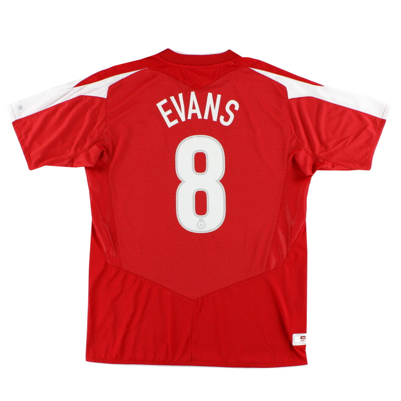2004-06 Nottingham Forest Umbro Home Shirt Evans #8 L Football Shirt