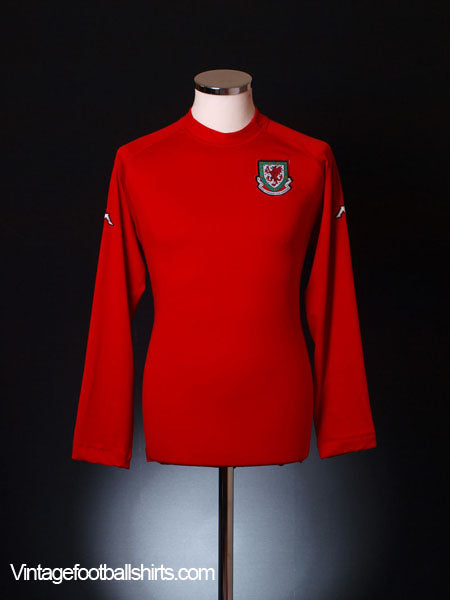 2004-06 Wales Home Shirt L/S XL Football Shirt