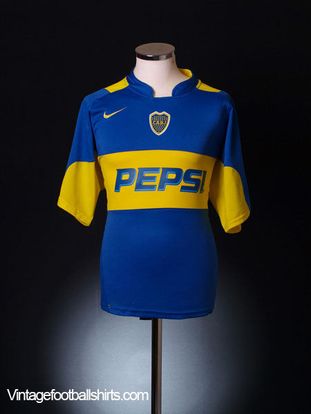 2004 Boca Juniors Home Shirt L Football Shirt