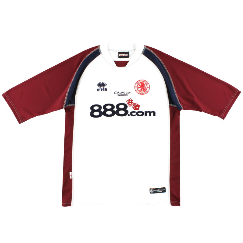 2004 Middlesbrough Errea 'Carling Cup Winners 2004' Away Shirt XXL Football Shirt