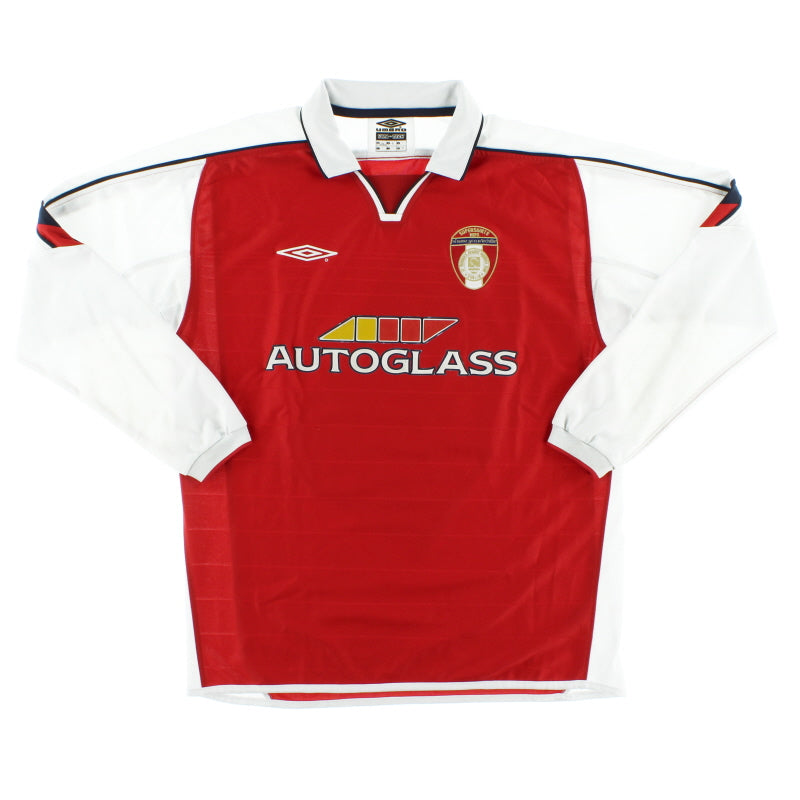 2004 St Patrick's Athletic Home Shirt L/S L Football Shirt