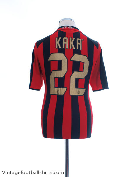 2005-06 AC Milan Home Shirt Kaka #22 S Football Shirt