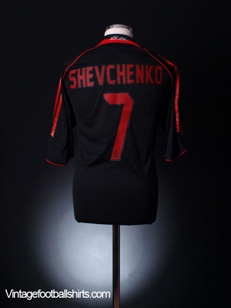 2005-06 AC Milan Third Shirt Shevchenko #7 XL Football Shirt