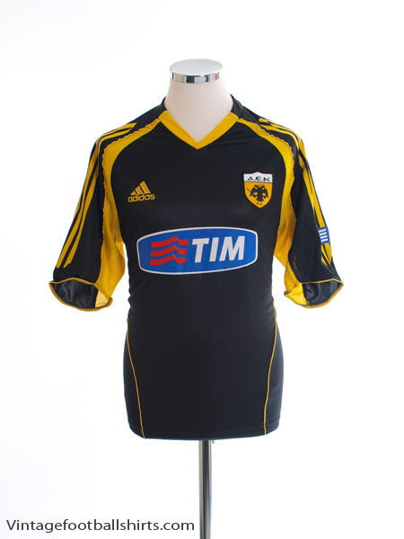 2005-06 AEK Athens Away Shirt S Football Shirt