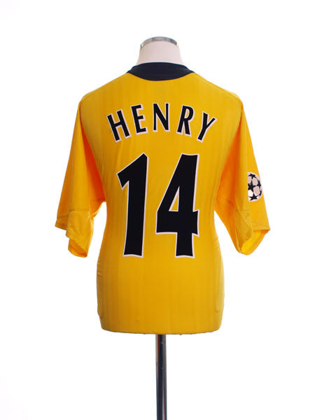 2005-06 Arsenal CL Away Shirt Henry #14 XL Football Shirt