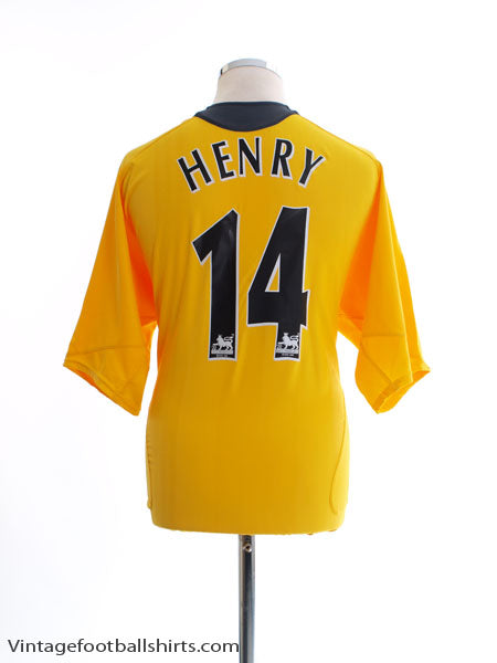 2005-06 Arsenal Away Shirt Henry #14 *Mint* L Football Shirt