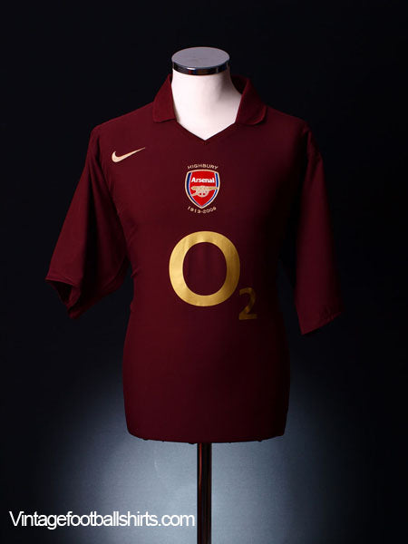 2005-06 Arsenal Commemorative Highbury Home Shirt M.Boys Football Shirt